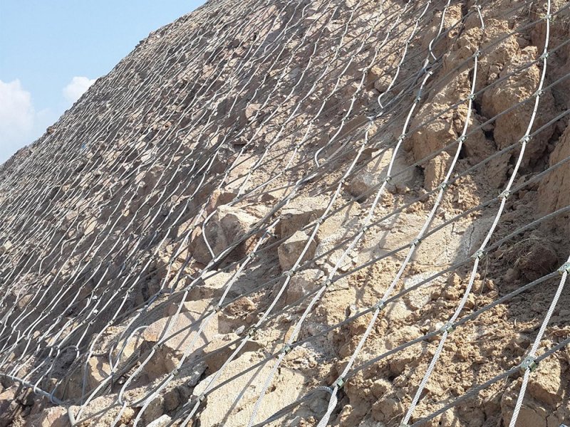 靖邊縣邊坡鋼絲繩網