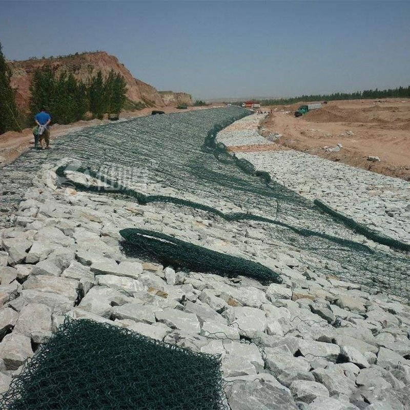 石籠網,山西汾河干流靈石縣段綜合治理工程建設如火如荼